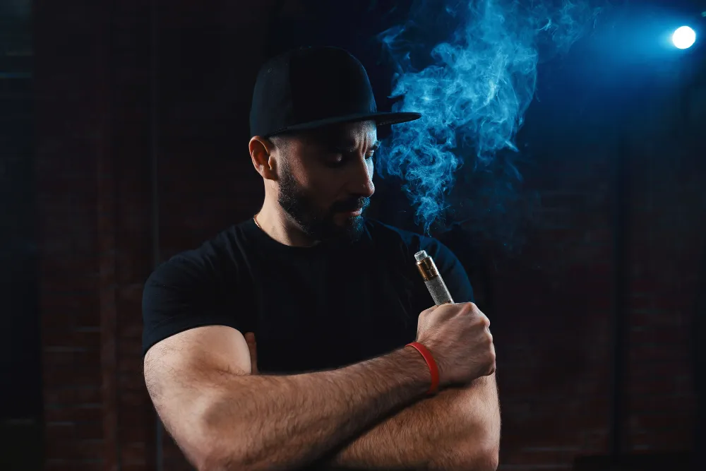 Mr. Puff smoke and vape shop storefront on Katy Freeway, Houston, TX
